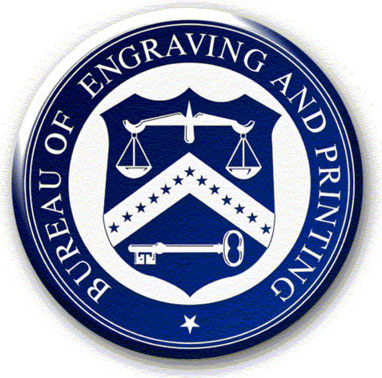 Seal of the U.S. Bureau of Engraving and Printing (B.E.P.)
