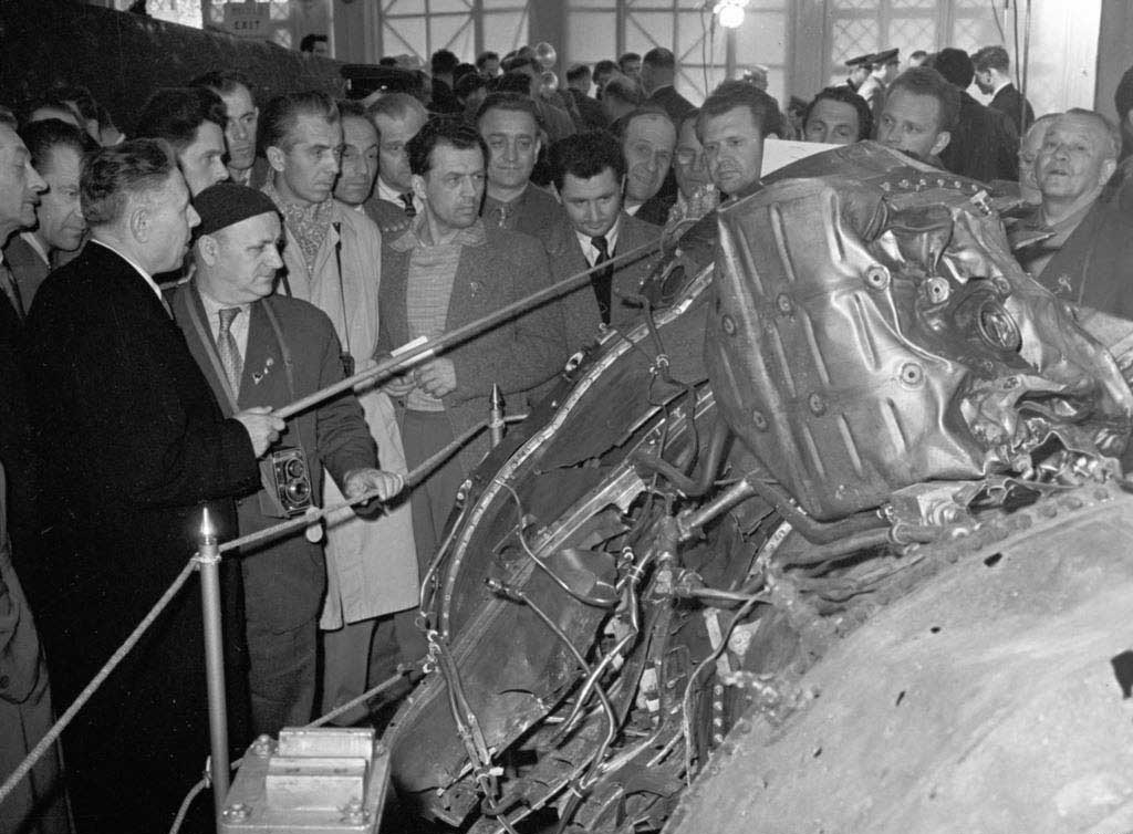 Wreckage of Francis Gary Powers’ Lockheed U-2 spy plane on display in Moscow