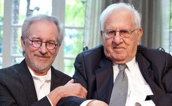 Director Steven Spielberg and his father, General Electric electronics engineer Arnold Spielberg