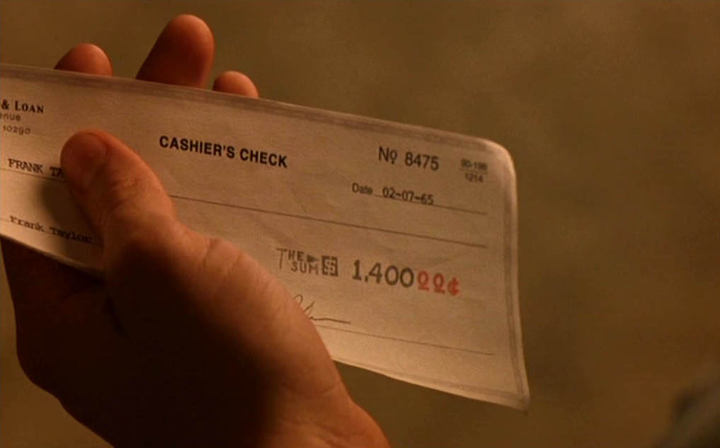 Cashier’s check