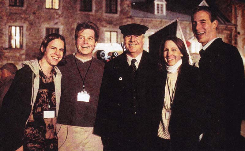 Frank Abagnale with family on the movie set