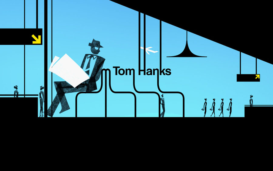 Opening titles of the Steven Spielberg movie “Catch Me If You Can’
