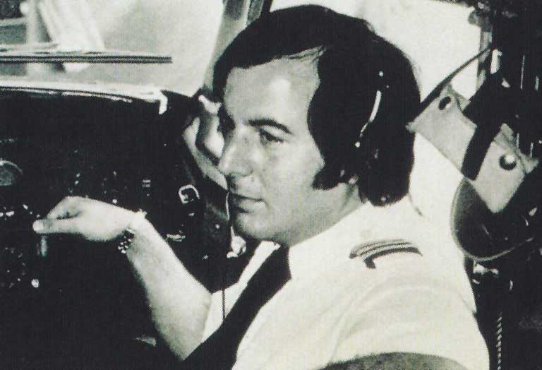 Frank Abagnale in cockpit as pilot