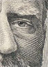 Detail of U.S. Grant engraving on $50 bank note (original)