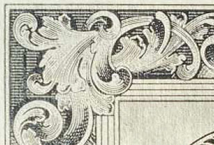 High-resolution border on a bank note