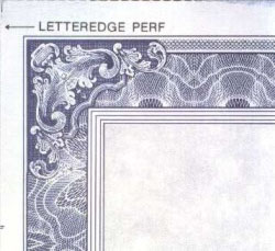 High-resolution border on a bank note