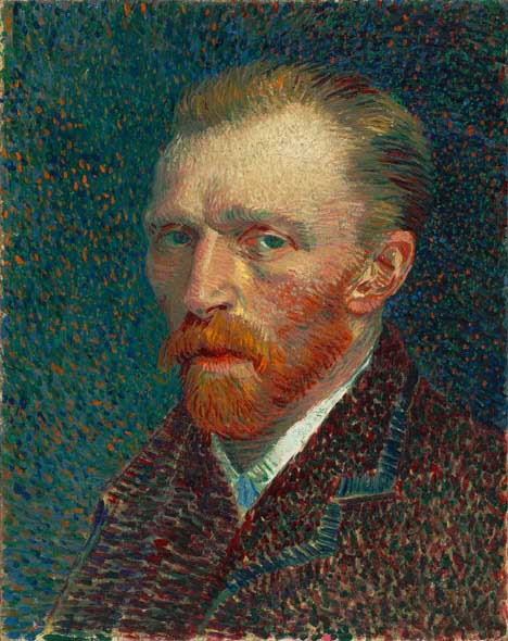 Impressionist painting (selfportrait by Vincent Van Gogh)