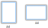 Pages with non-printing borders