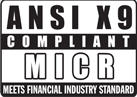 ANSI X9 MICR compliance logo
