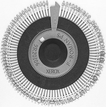 Daisywheel for impact printer