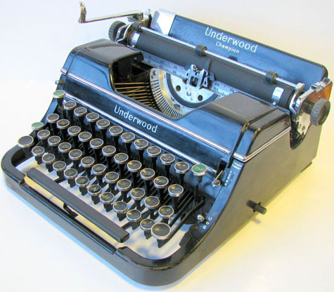 Underwood typewriter