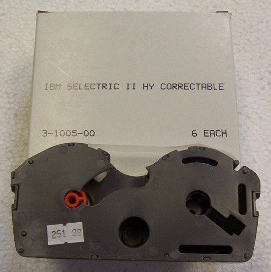 Cartridge with film ribbon for I.B.M. Selectric typewriter