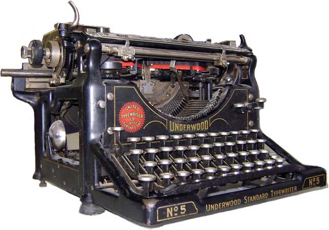 Underwood 5 typewriter